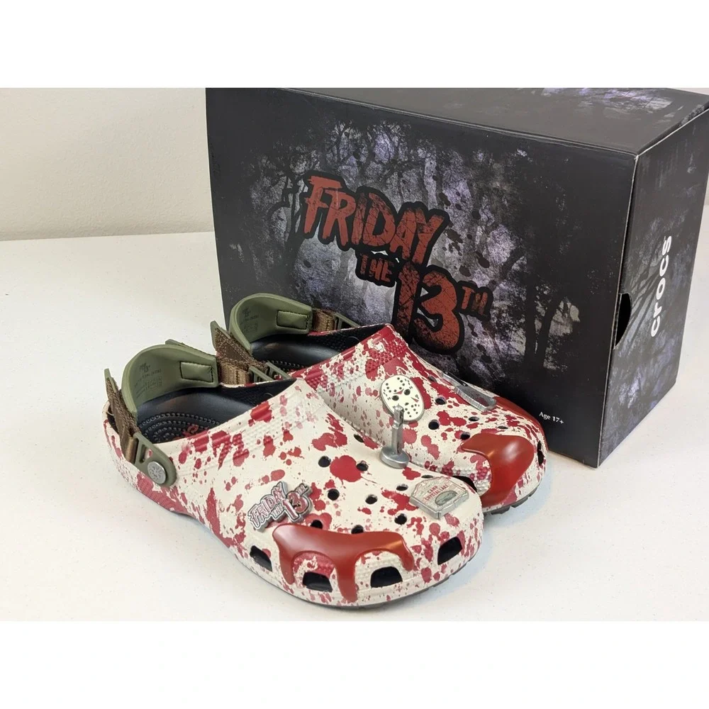 CROCS Classic Clogs Friday The 13th Jason Vorhees Men's 9 Women's 11 New In Box
